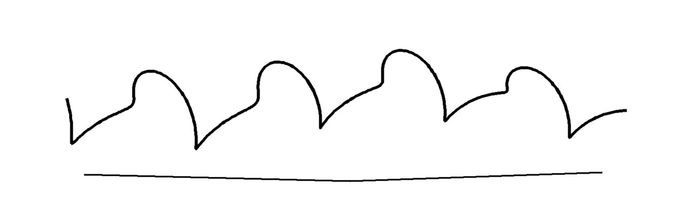 The same synthetic signature converted to greyscale with levels adjusted: black ink on pure white paper